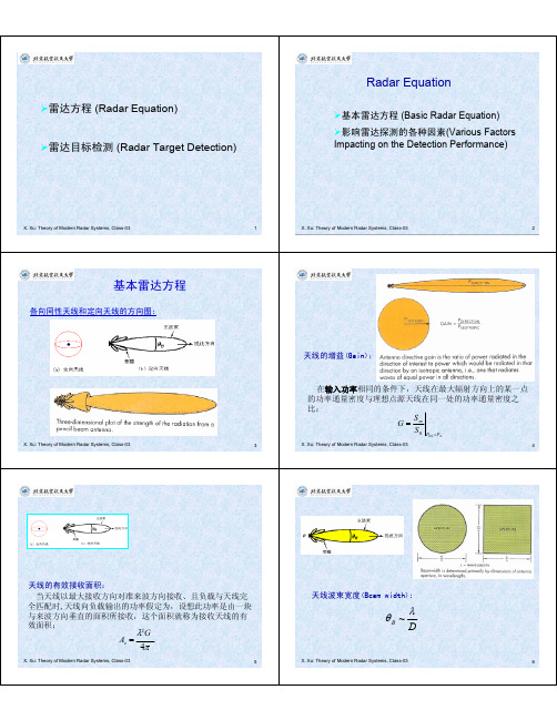 雷达方程图解(北航课件)