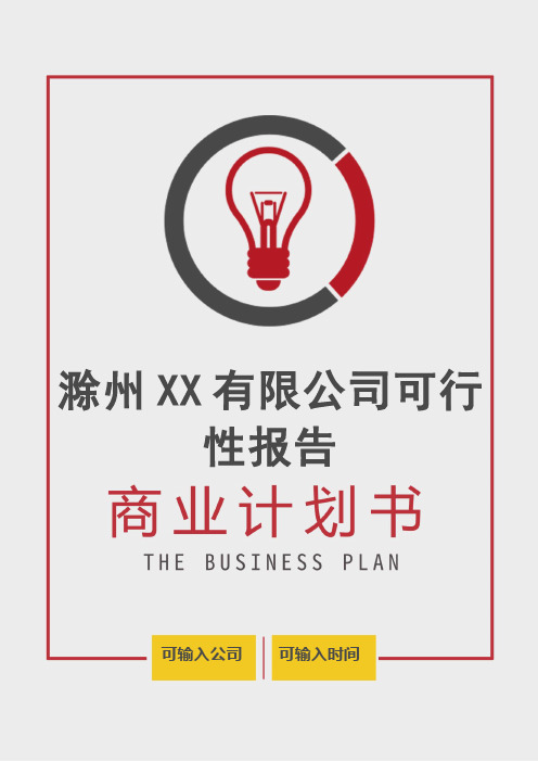 【商业计划书】XX公司发展规划可行性报告