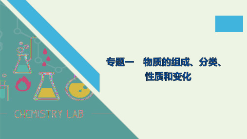 (江苏专用)2020高考化学二轮复习专题一物质的组成、分类、性质和变化课件