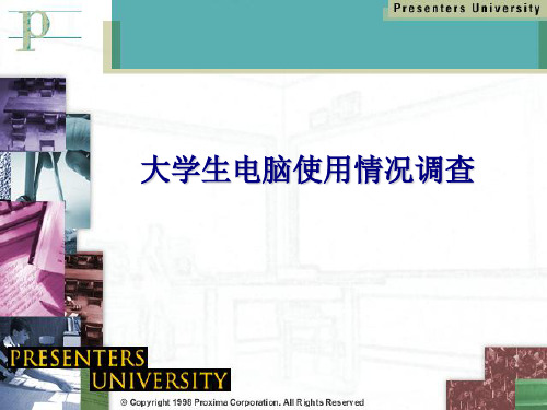 大学生电脑使用情况调查(ppt 20页)