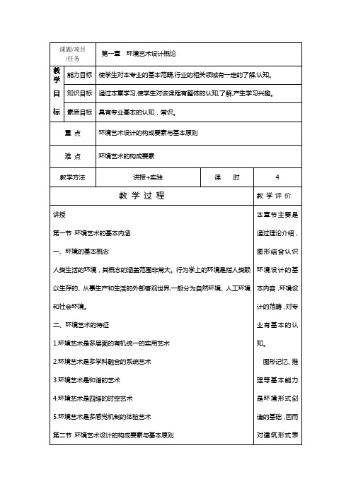 环境艺术设计教案