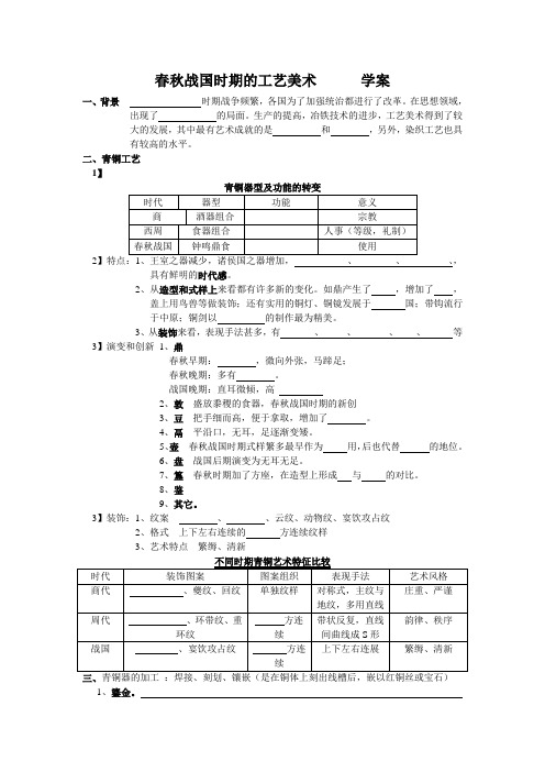 第三章 春秋战国时期的工艺美术