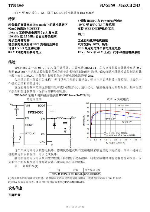 TPS54560_数据手册