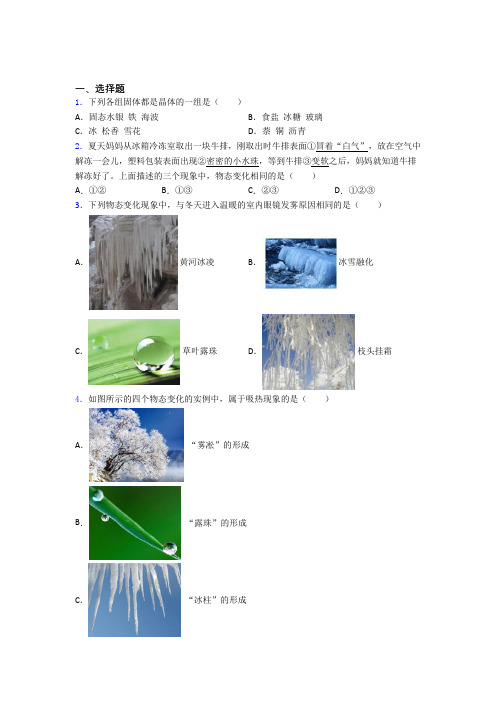 上海民办华育中学初中物理八年级上册期中测试(包含答案解析)