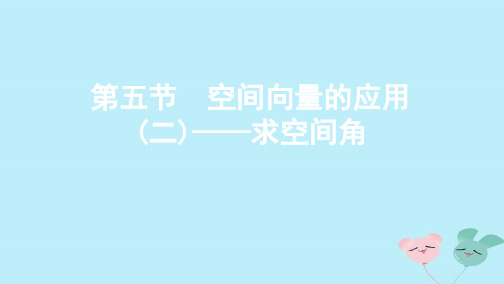 (江苏专用)高考数学总复习第十三章第五节空间向量的应用(二)——求空间角课件苏教版