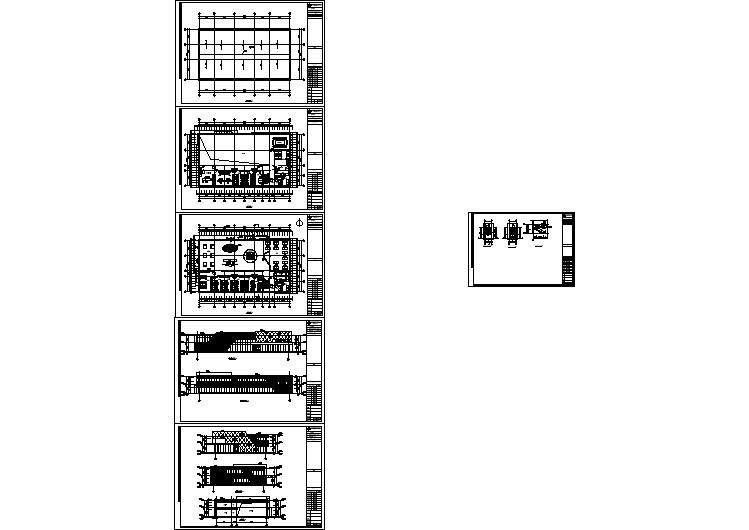 辽宁某地二层售楼部建筑设计方案图