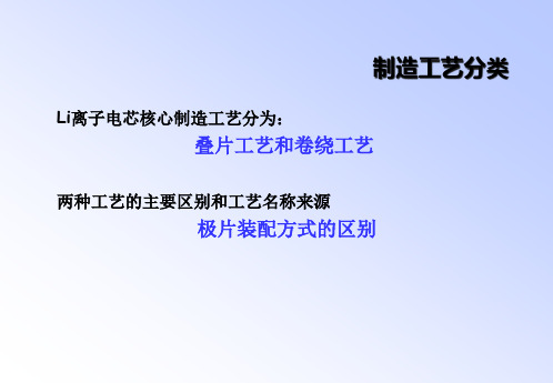 叠片工艺的主要工艺流程介绍