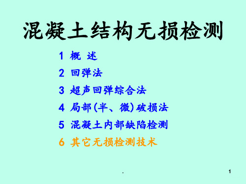 混凝土结构无损检测PPT课件