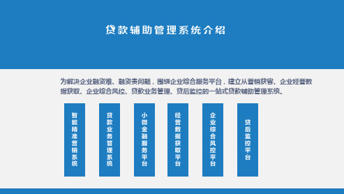 贷款辅助管理系统介绍