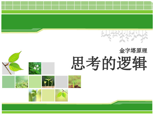 2-金字塔原理(思考的逻辑)