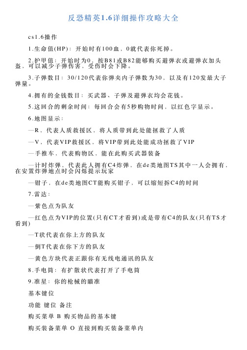 反恐精英16详细操作攻略大全