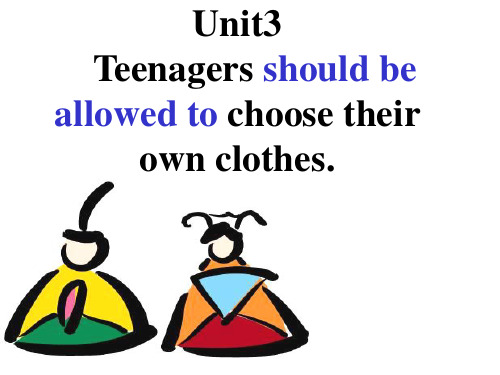 Teenagers should be allowed to choose their own clothes