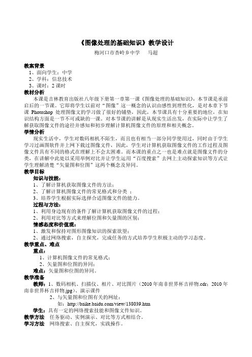 《图像处理的基础知识》教学设计_马超