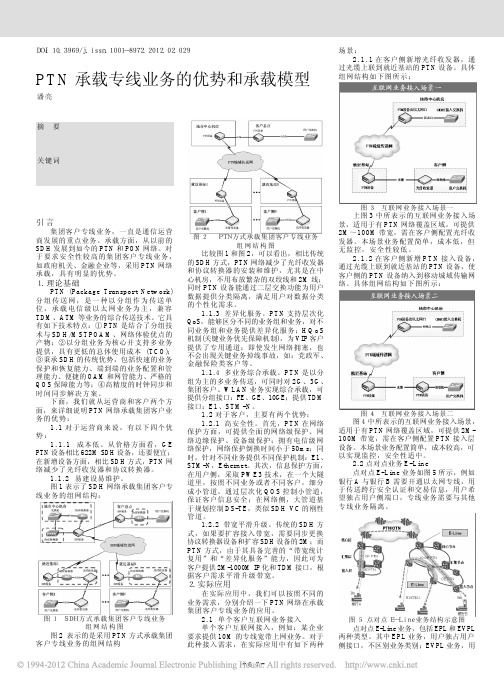 PTN承载专线业务的优势和承载模型