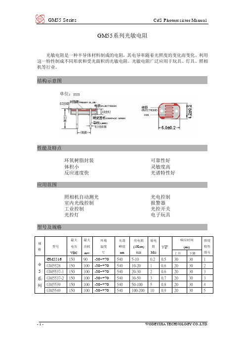 GM55系列规格书