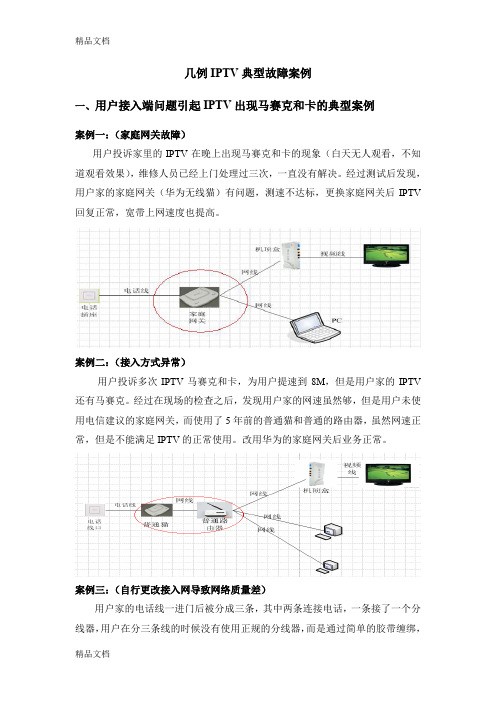 (整理)几例典型故障案例以及IPTV客户端安装方式.