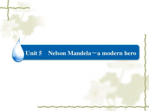 高考英语一轮复习课件Unit5 Nelson Mandela-a modern hero(64张)