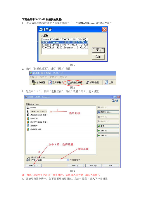 柯达I 参数设置