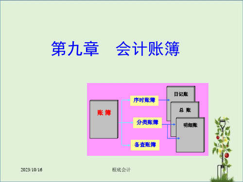 东财基础会计课件--第九章-会计账簿