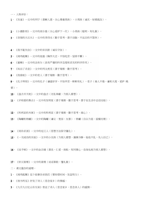 [终稿]小学语文人物评价.docx