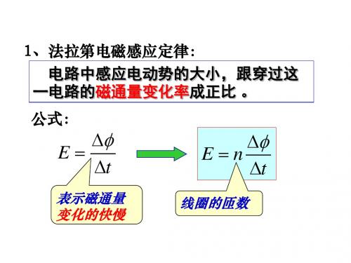 高二物理法拉第电磁感应定律应用