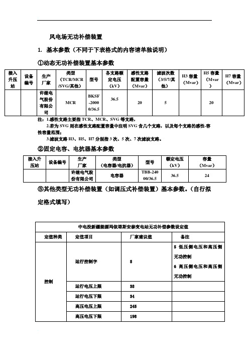 风电场无功补偿装置