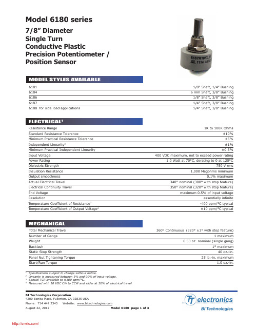 6187R10KL1.0LF;6187R5KL1.0LF;6187R10KL1.0;6187R5KL1.0;中文规格书,Datasheet资料