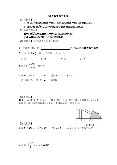 25.3解直角三角形1