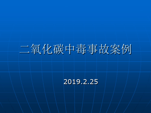 二氧化碳中毒事故案例-26页文档资料