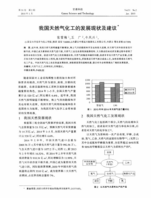 我国天然气化工的发展现状及建议