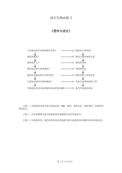 (完整)高中生物必修2总结,推荐文档