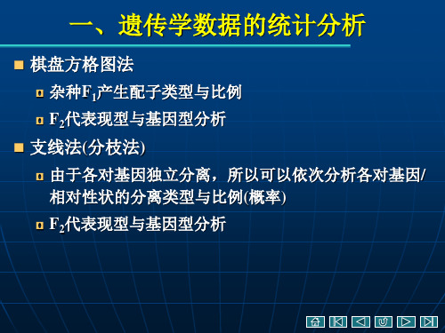 遗传学数据的统计分析