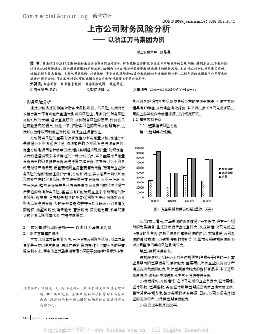 上市公司财务风险分析