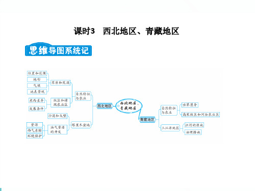 2020陕西中考地理总复习--17.主题五 课时2  西北地区、青藏地区