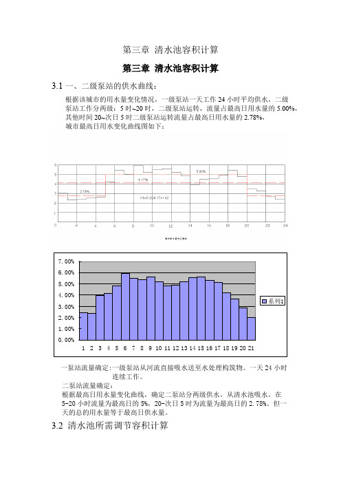 清水池容积计算