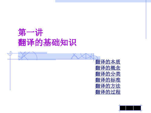 英汉翻译基础知识