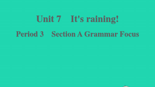 2022春七年级英语下册Unit7SectionAGrammarFocus课件新版人教新目标版ppt