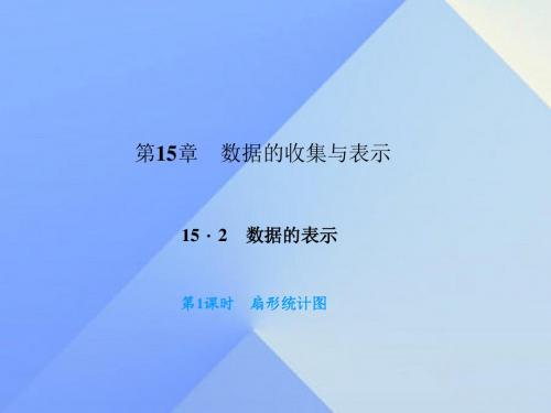 2016年秋季新版华东师大版八年级数学上学期15.2.1、扇形统计图课件7