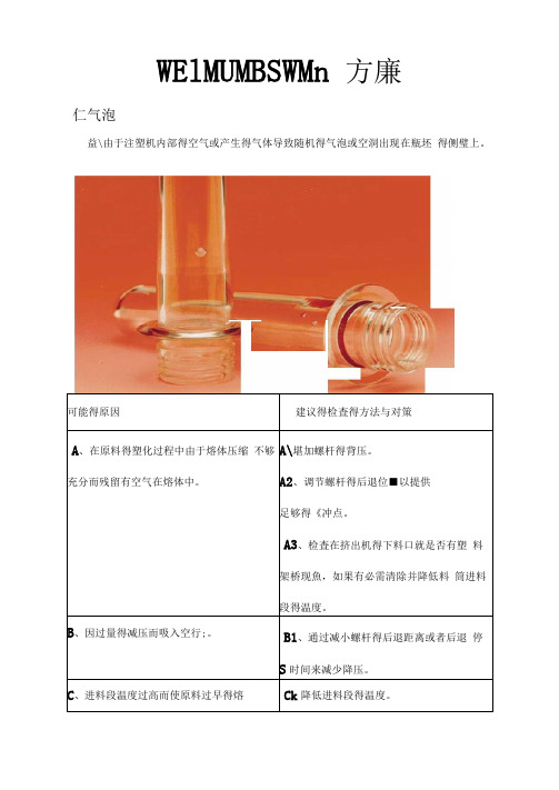 瓶胚常见缺陷分析及处理方法(中文)