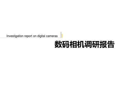 数码相机调研报告