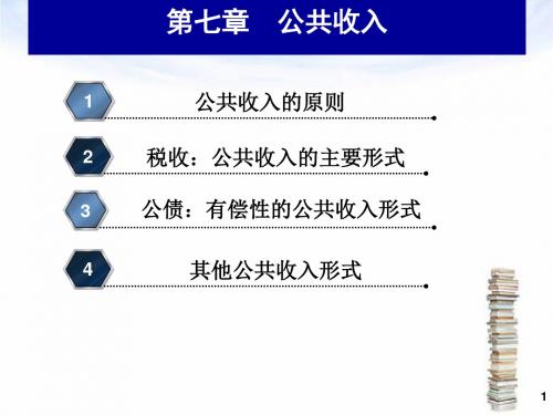 公共经济学课件 第七章 公共收入