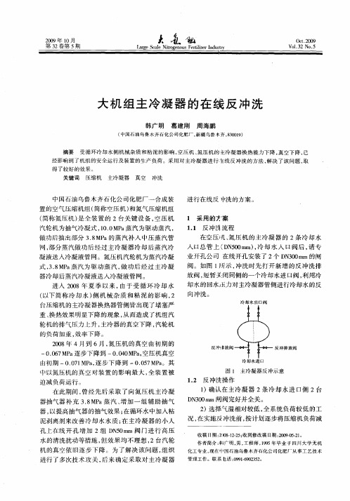 大机组主冷凝器的在线反冲洗