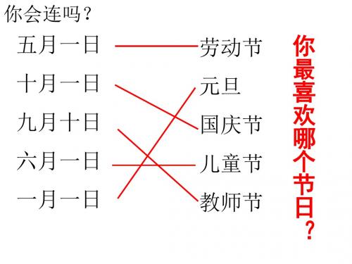 鲁教版语文一年级下册《快乐的节日》ppt课件4