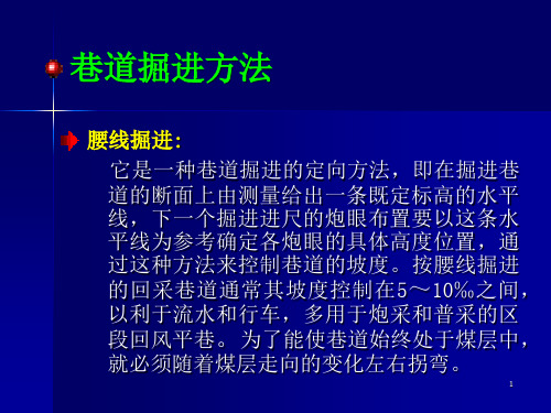 巷道掘进中线与腰线施工方法ppt课件