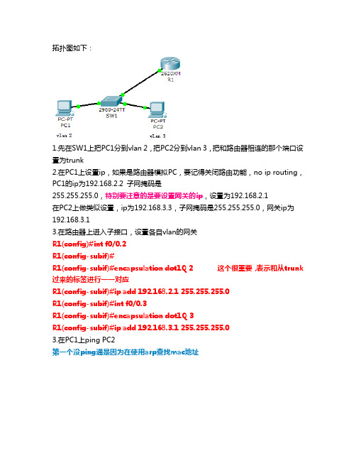 单臂路由技术详细解析