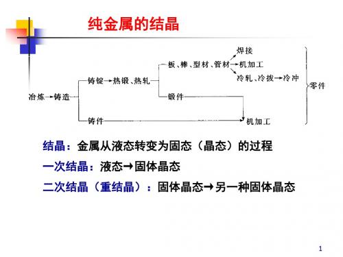 纯金属的结晶