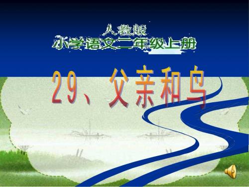 《父亲和鸟》ppt课件__鞠继国__安丘市兴安街道白芬子小学