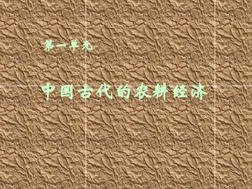 第1课 精耕细作农业生产模式的形成【岳麓版】(课件26)