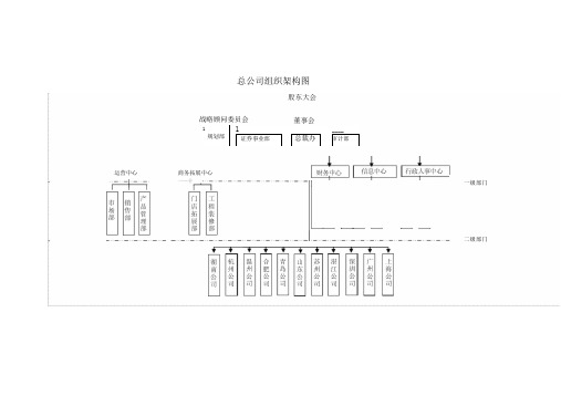 总公司组织架构图