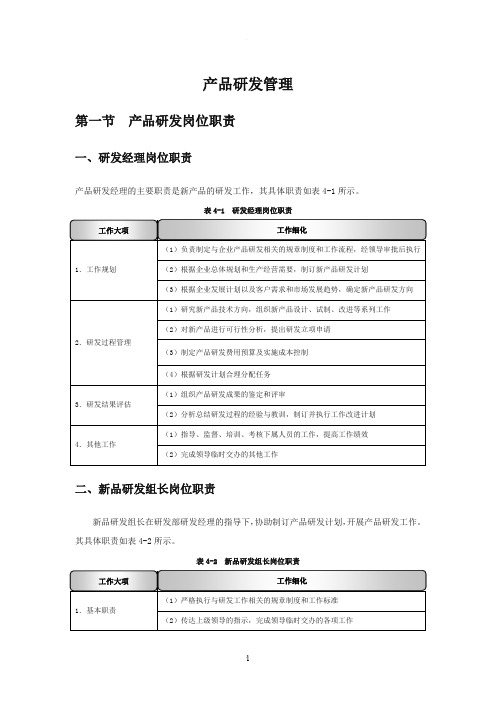 新产品研发设计制度规范大全